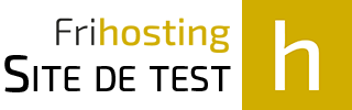 Site de test Frihosting